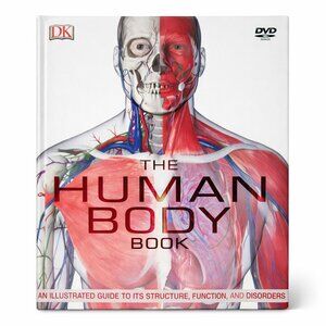 DK The Human Body Book with DVD – Illustrated Anatomy & Physiology Guide Hardcov